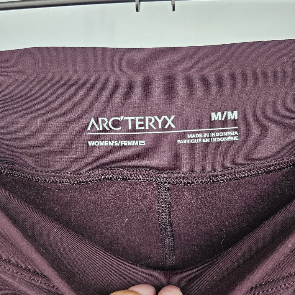Arc'teryx Essent Warm High-Rise Leggings Brown Size M - Picture 5 of 9